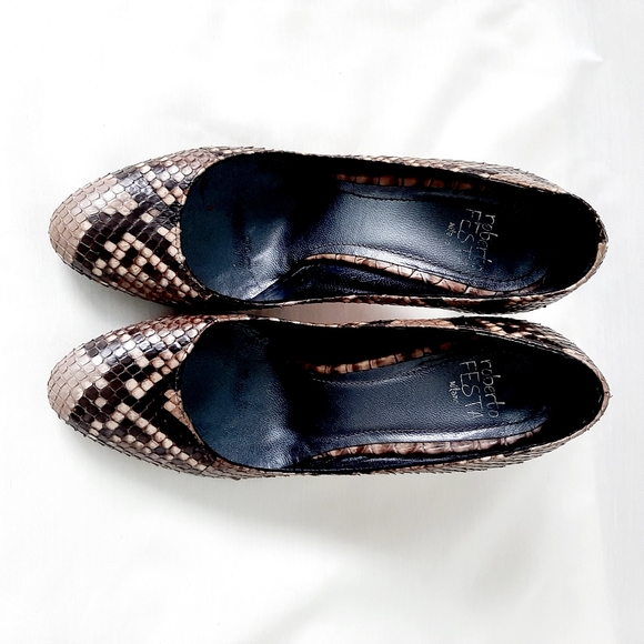 Roberto Festa real python leather pumps - Picture 2 of 7